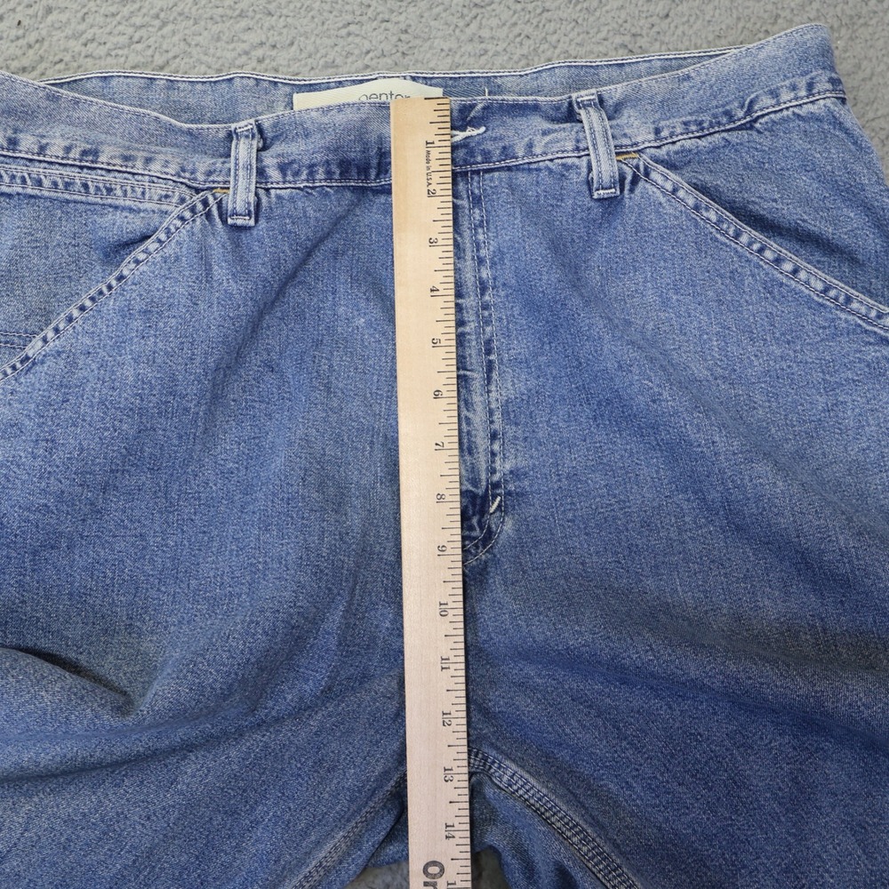 Gap Industrial Standard Mens Carpenter Jeans Blue Denim Workwear 36x34 - Picture 7 of 12